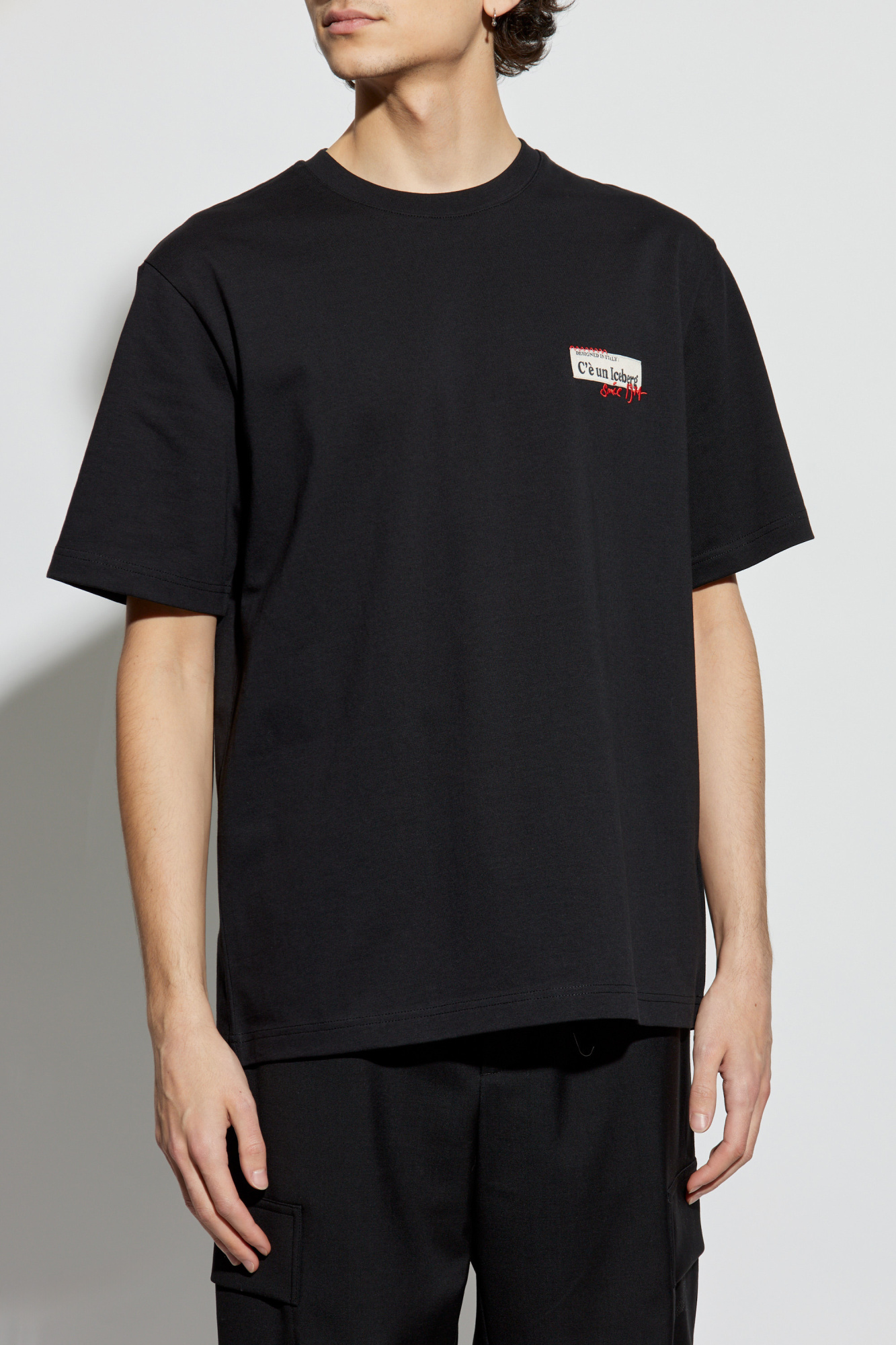 Iceberg T-shirt with patches and print | Men's Clothing | Vitkac